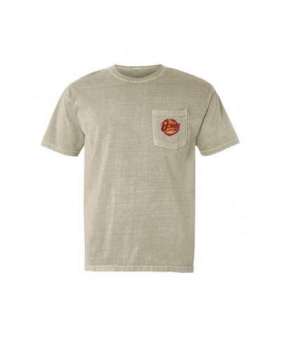 David Bowie T-Shirt | Bolted Bowie Circular Logo Distressed Pocket T-shirt $9.28 Shirts