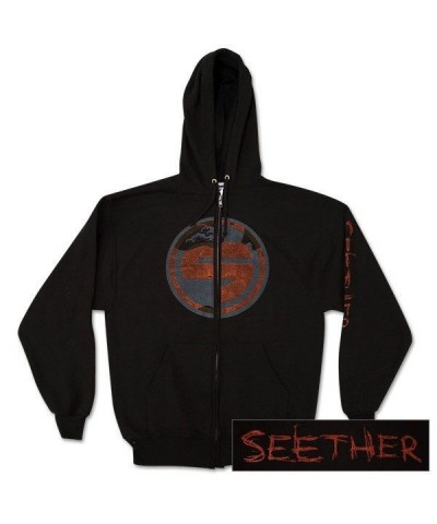 Seether Wave Zip-Front Hoodie $8.00 Sweatshirts