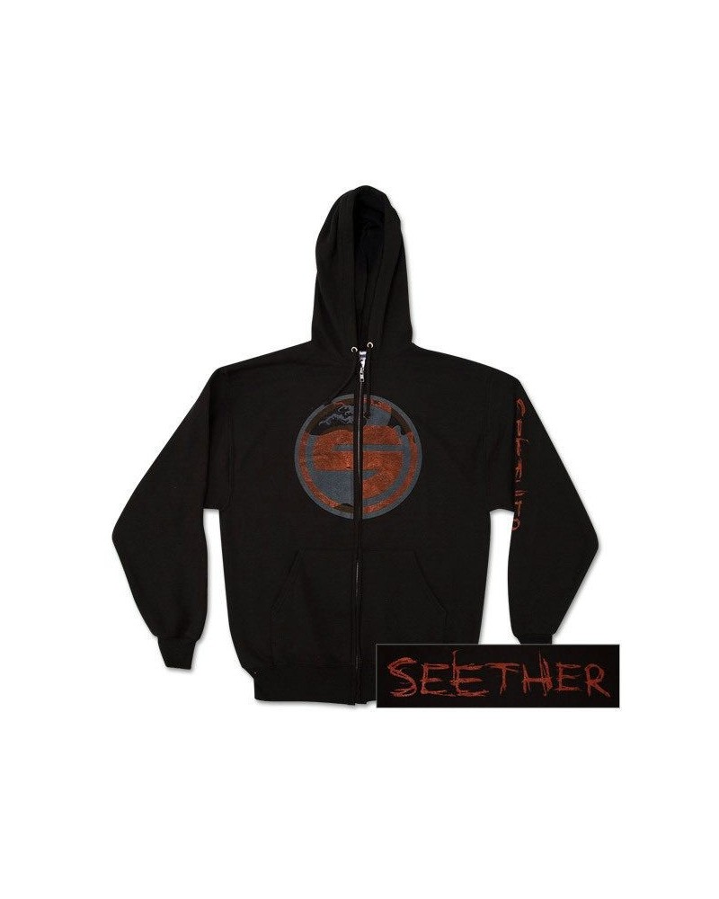 Seether Wave Zip-Front Hoodie $8.00 Sweatshirts