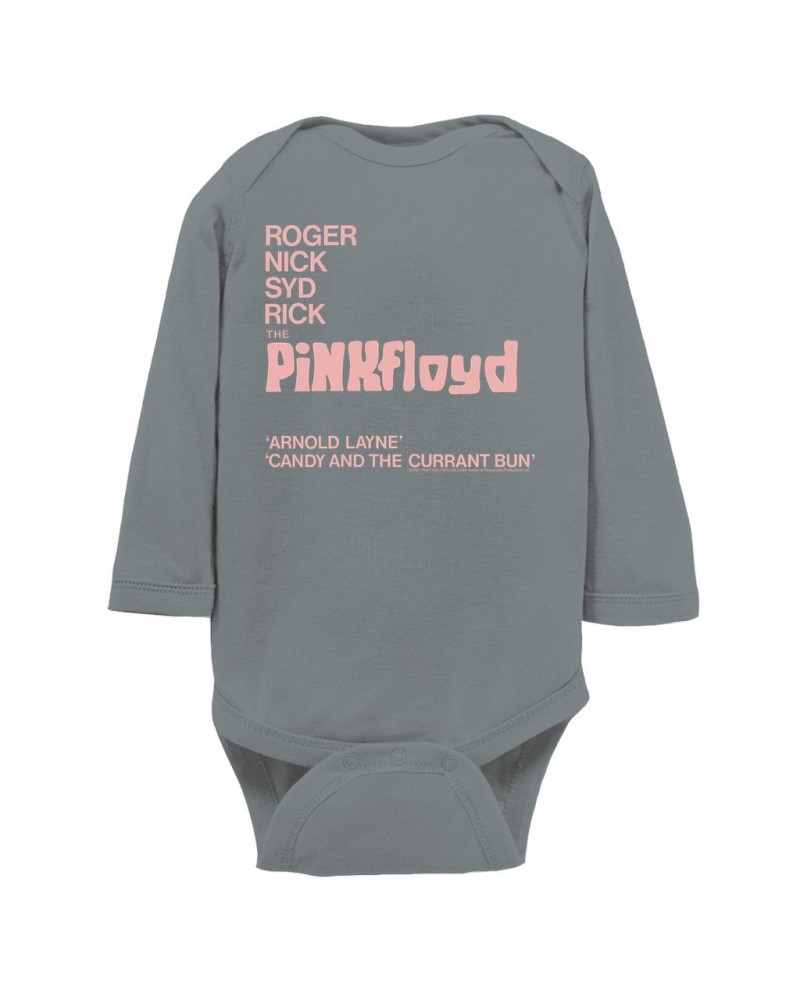 Pink Floyd Long Sleeve Bodysuit | Album Cover Featuring Arnold Layne Bodysuit $11.16 Shirts