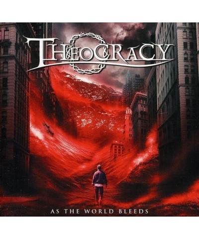 Theocracy AS THE WORLD BLEEDS (WHITE/BLACK MARBLE BLOOD RED) Vinyl Record $11.10 Vinyl