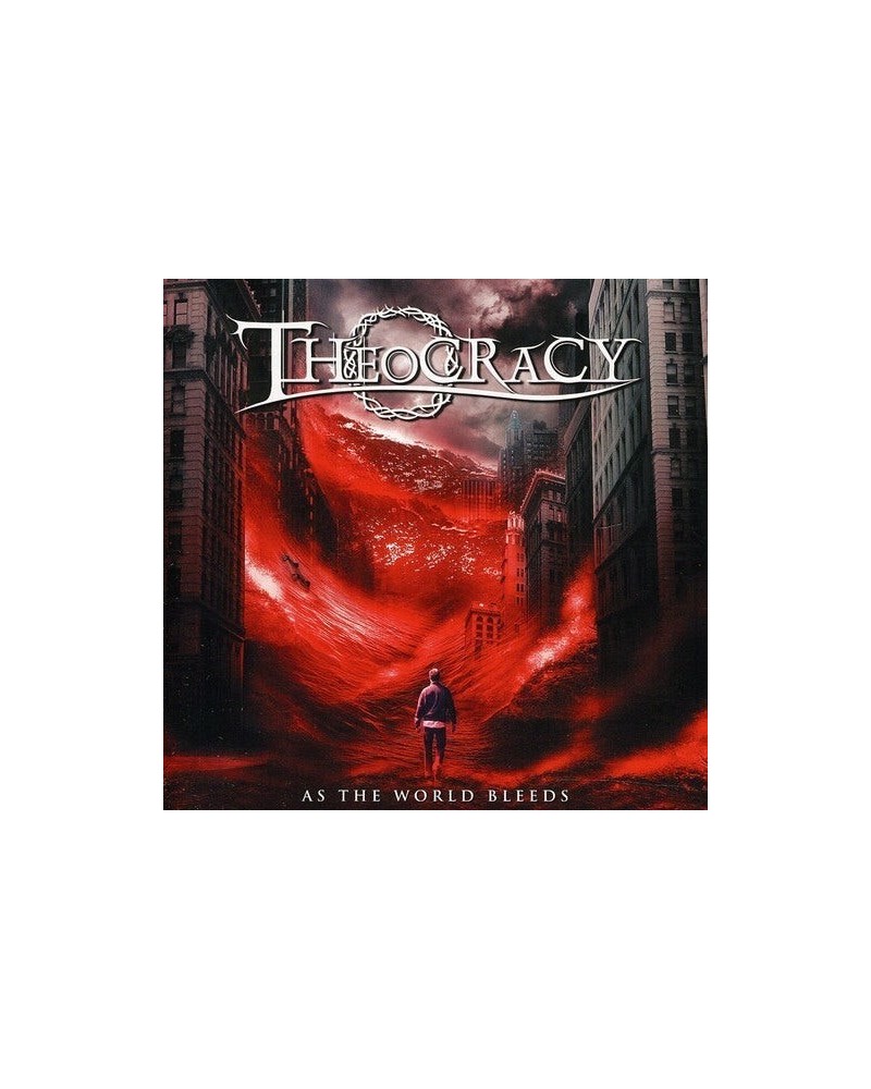 Theocracy AS THE WORLD BLEEDS (WHITE/BLACK MARBLE BLOOD RED) Vinyl Record $11.10 Vinyl