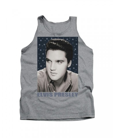 Elvis Presley Tank Top | BLUE SPARKLE Sleeveless Shirt $6.30 Shirts