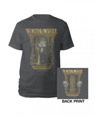 Wolfmother 2016 US Charcoal Itinerary Tee $14.68 Shirts