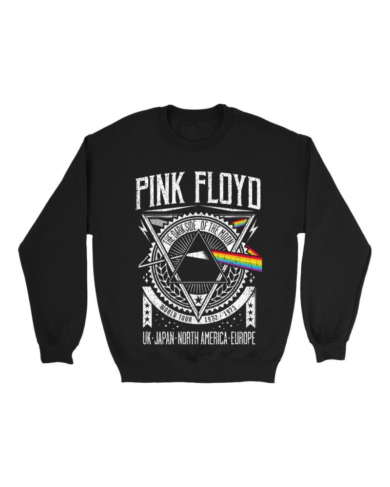 Pink Floyd Sweatshirt | Dark Side Of The Moon World Tour 1972-1973 Sweatshirt $11.53 Sweatshirts