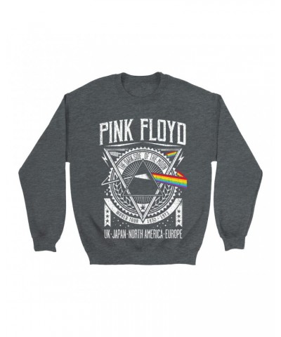 Pink Floyd Sweatshirt | Dark Side Of The Moon World Tour 1972-1973 Sweatshirt $11.53 Sweatshirts