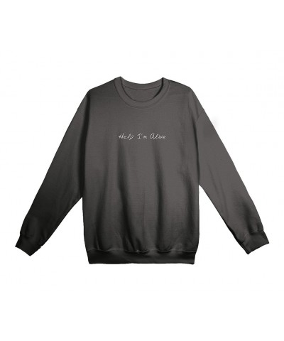 Metric Help I'm Alive Embroidered Crewneck Limited Edition $25.00 Sweatshirts