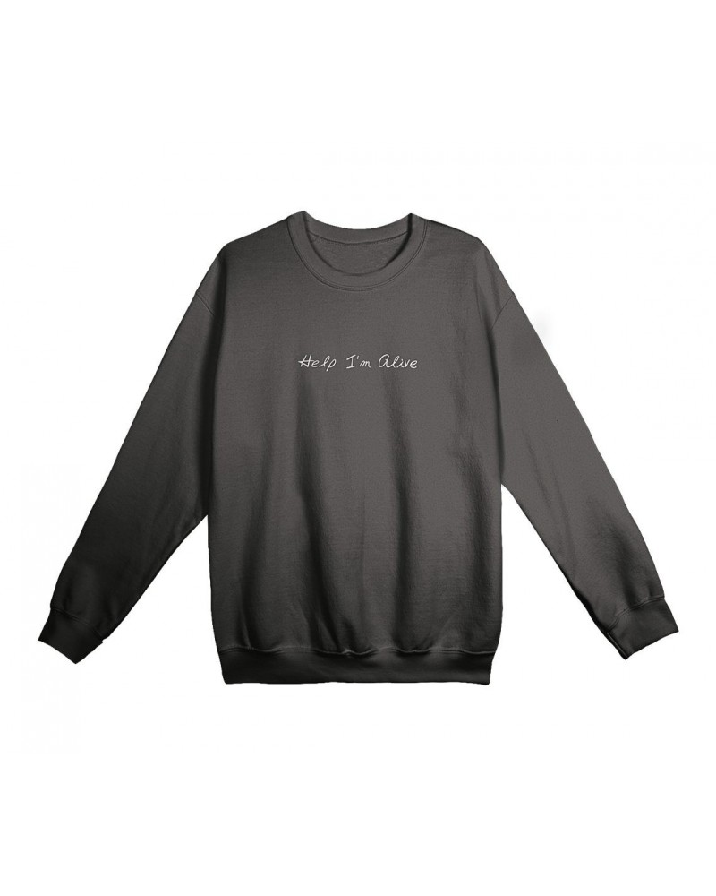 Metric Help I'm Alive Embroidered Crewneck Limited Edition $25.00 Sweatshirts