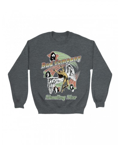 Bad Company Sweatshirt | Retro Shooting Star '75 Distressed Sweatshirt $17.13 Sweatshirts