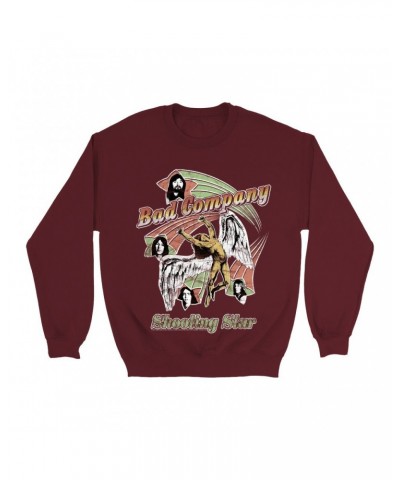 Bad Company Sweatshirt | Retro Shooting Star '75 Distressed Sweatshirt $17.13 Sweatshirts