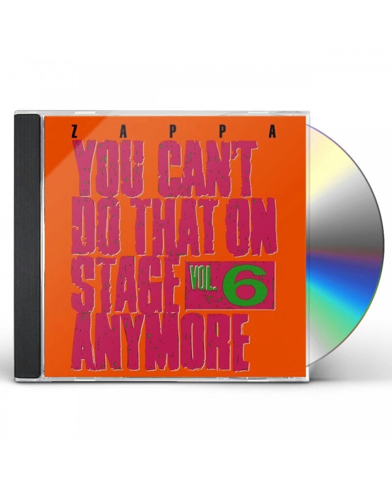 Frank Zappa YOU CAN'T DO THAT ON STAGE ANYMORE VOL.6 CD $4.72 CD