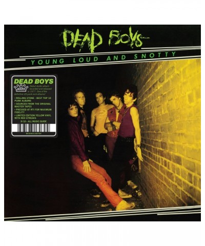 Dead Boys Young Loud & Snotty Vinyl Record $13.20 Vinyl