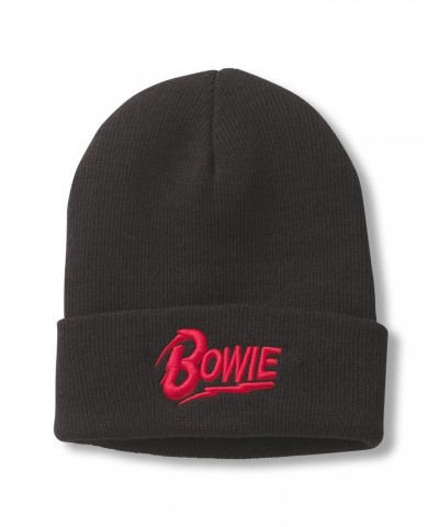 David Bowie Bowie Cuffed Knit Beanie $7.92 Hats