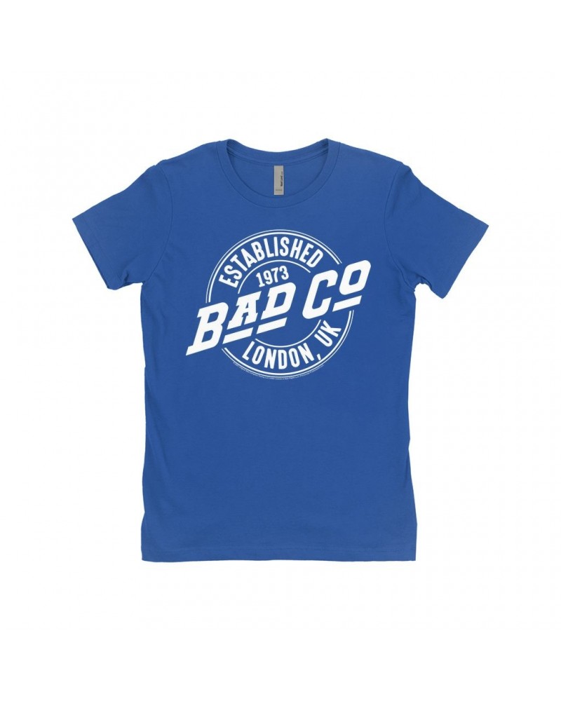 Bad Company Ladies' Boyfriend T-Shirt | Established 1973 London UK Logo Shirt $9.98 Shirts