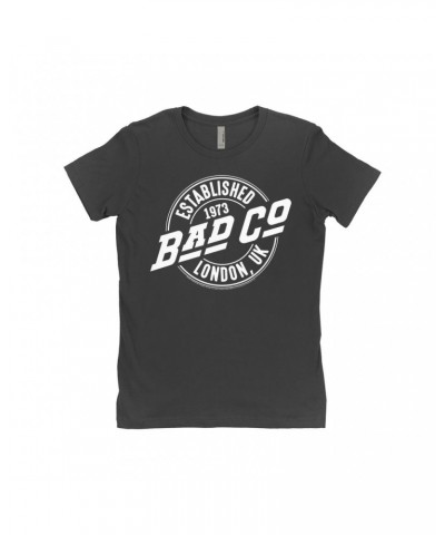 Bad Company Ladies' Boyfriend T-Shirt | Established 1973 London UK Logo Shirt $9.98 Shirts