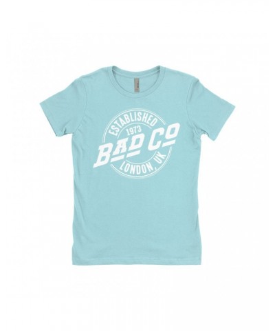 Bad Company Ladies' Boyfriend T-Shirt | Established 1973 London UK Logo Shirt $9.98 Shirts