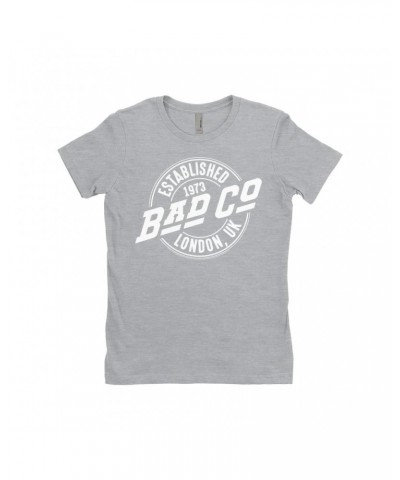 Bad Company Ladies' Boyfriend T-Shirt | Established 1973 London UK Logo Shirt $9.98 Shirts