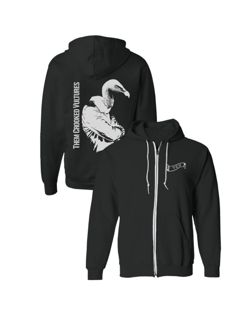 Them Crooked Vultures Turn Your Back Zip Hoodie $17.10 Sweatshirts